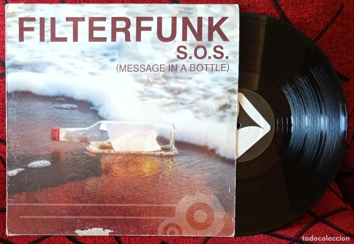 Discos de vinilo: FILTERFUNK ** S.O.S. (Message In A Bottle) ** MAXI SINGLE VINILO 2006