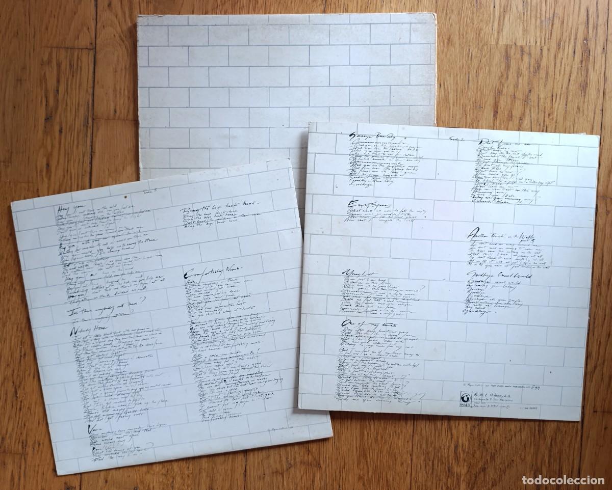 Discos de vinilo: PINK FLOYD &ndash; THE WALL 2 LP 1979 1&ordf; EDICION ESPA&Ntilde;OLA PORTADA GATEFOLD DOBLE ENCARTE