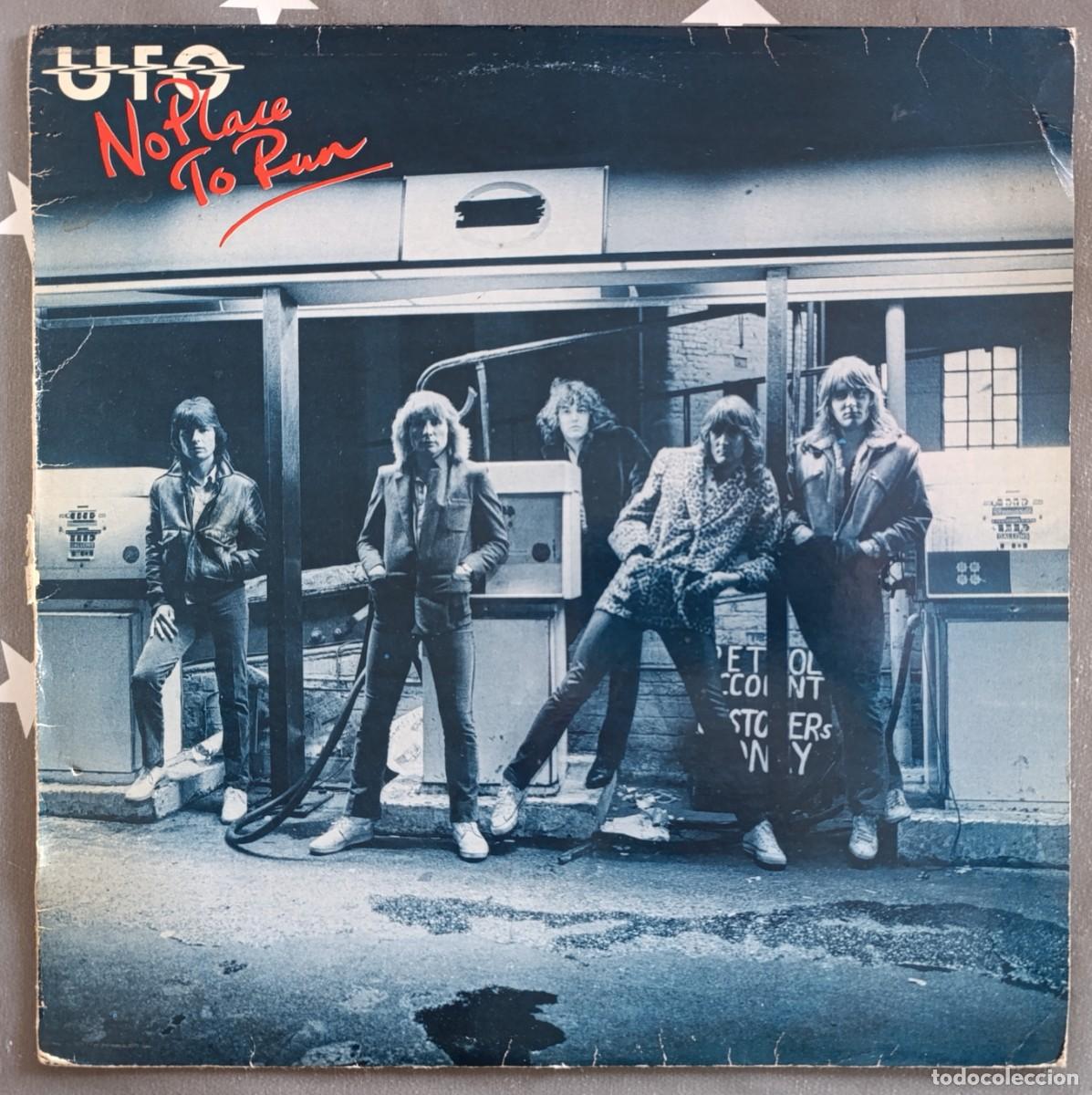 Discos de vinilo: UFO - NO PLACE TO RUN LP 1989 EDICION ESPA&Ntilde;OLA hard rock metal