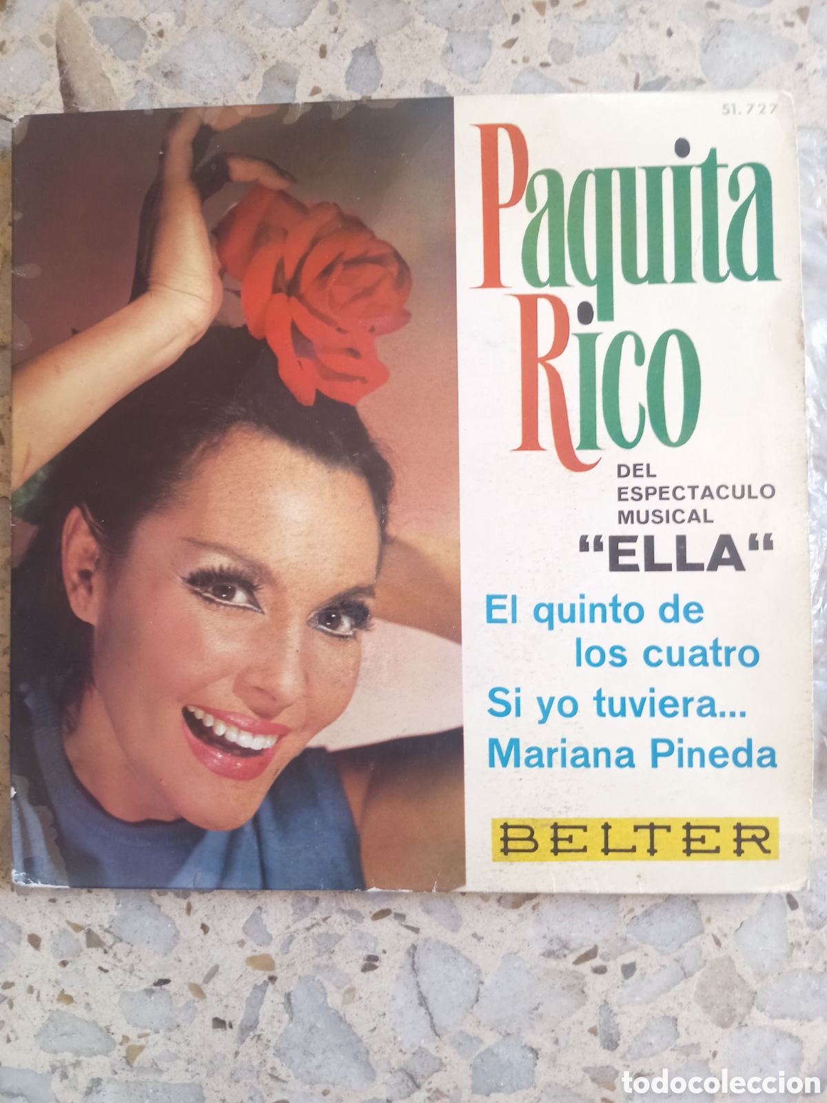 Discos de vinilo: EP PAQUITA RICO EL QUINTO DE LOS CUARTOS 1966