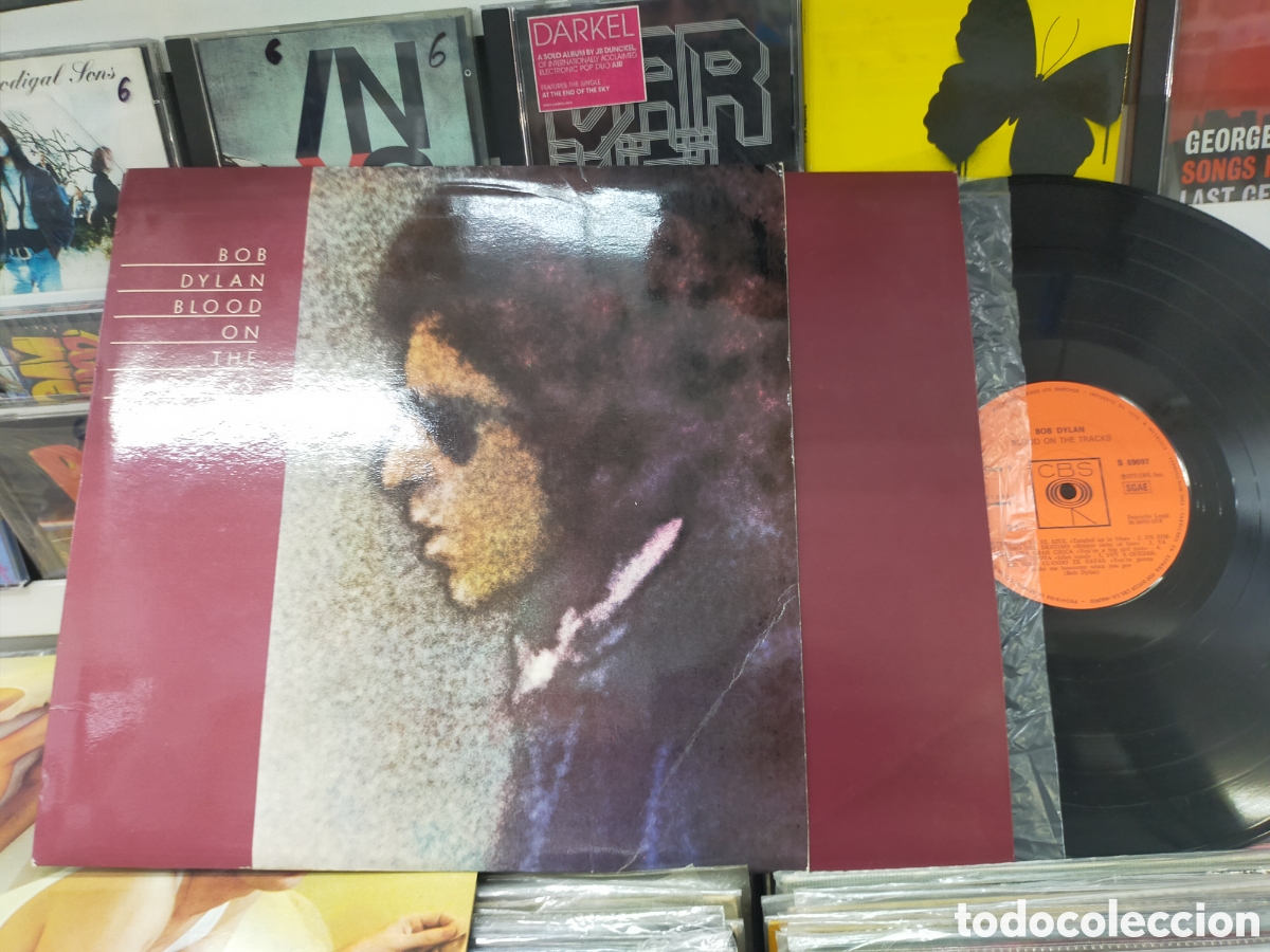Discos de vinilo: Bob Dylan LP Blood on the tracks Espa&ntilde;a 1974