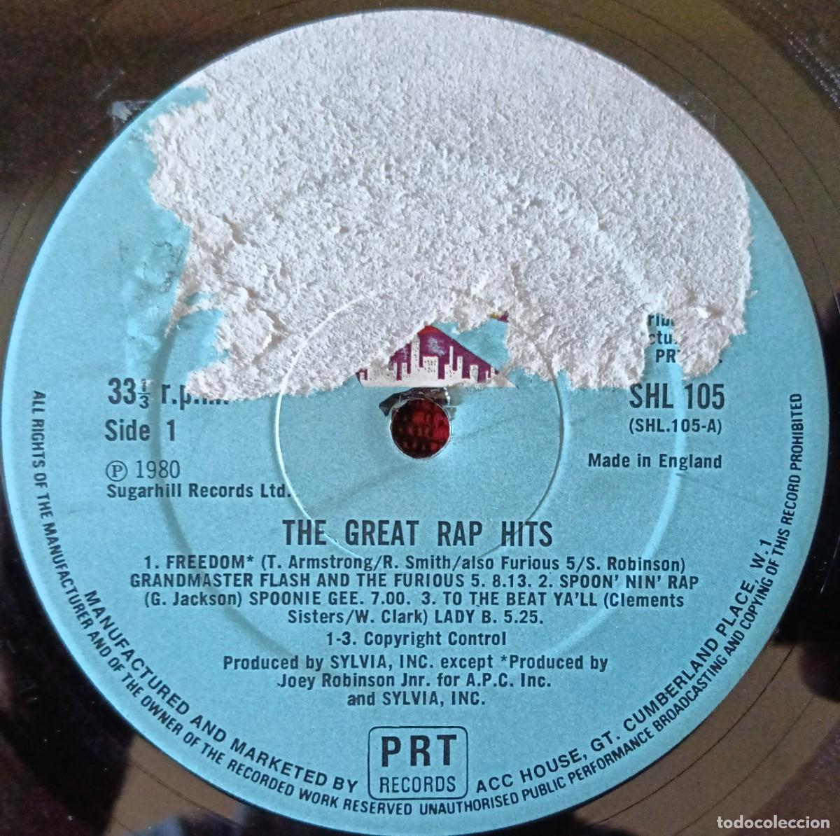 Discos de vinilo: THE GREAT RAP HITS VINILO 1980 UK LP SUPERWOLF Grandmaster Flash And The Furious Five