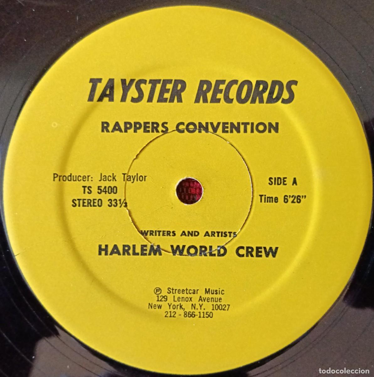 Discos de vinilo: HARLEM WORLD CREW ** Rappers Convention ** MAXI SINGLE VINILO 1980 USA