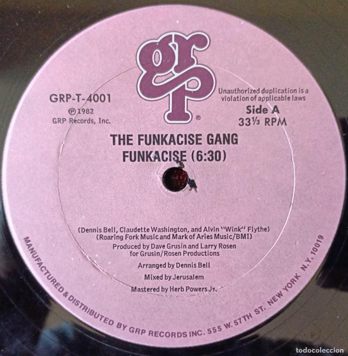 Discos de vinilo: THE FUNKACISE GANG ** Funkacise ** MAXI SINGLE VINILO 1982 USA