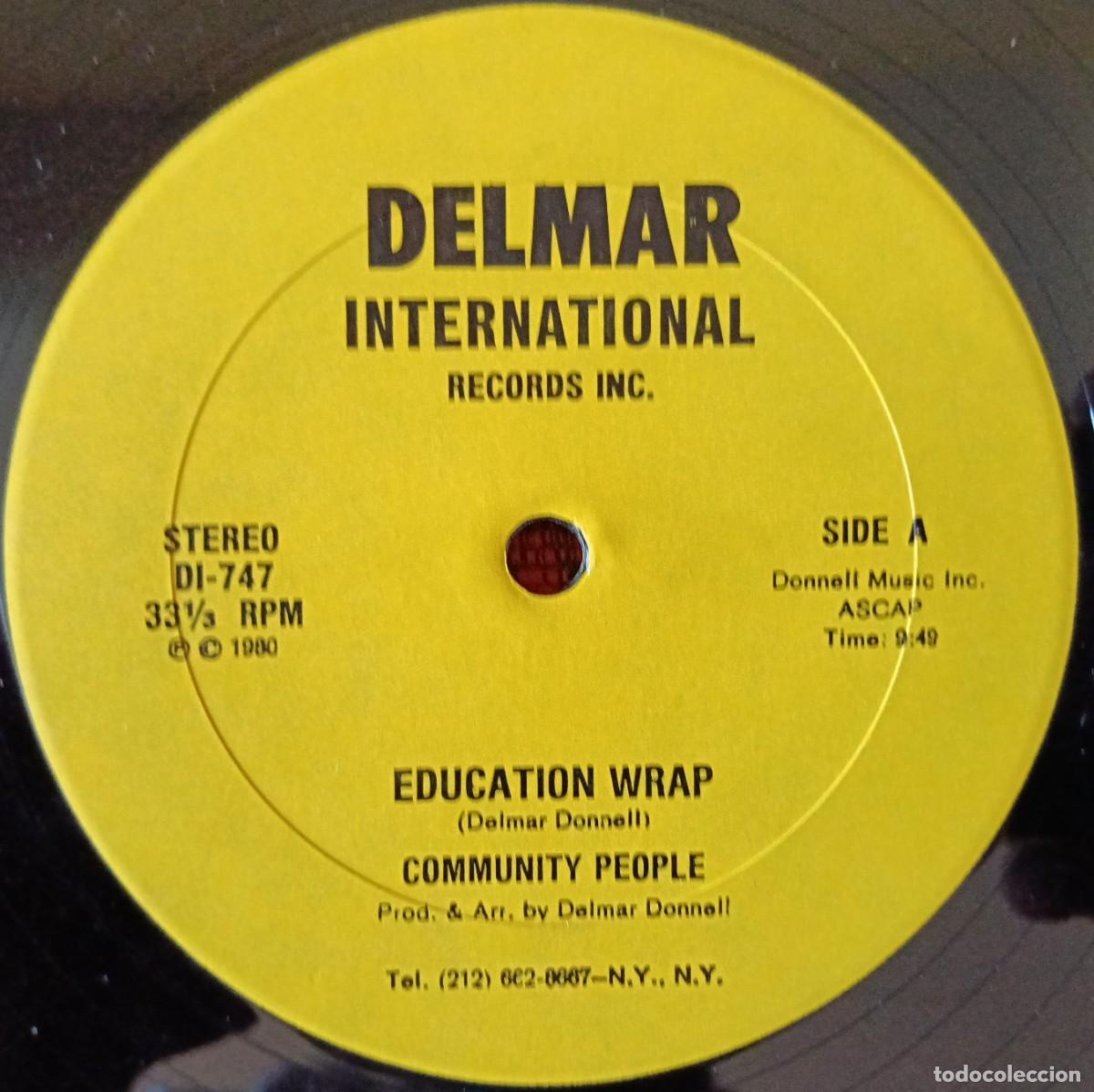 Discos de vinilo: COMMUNITY PEOPLE ** Education Wrap ** MAXI SINGLE VINILO 1980 USA