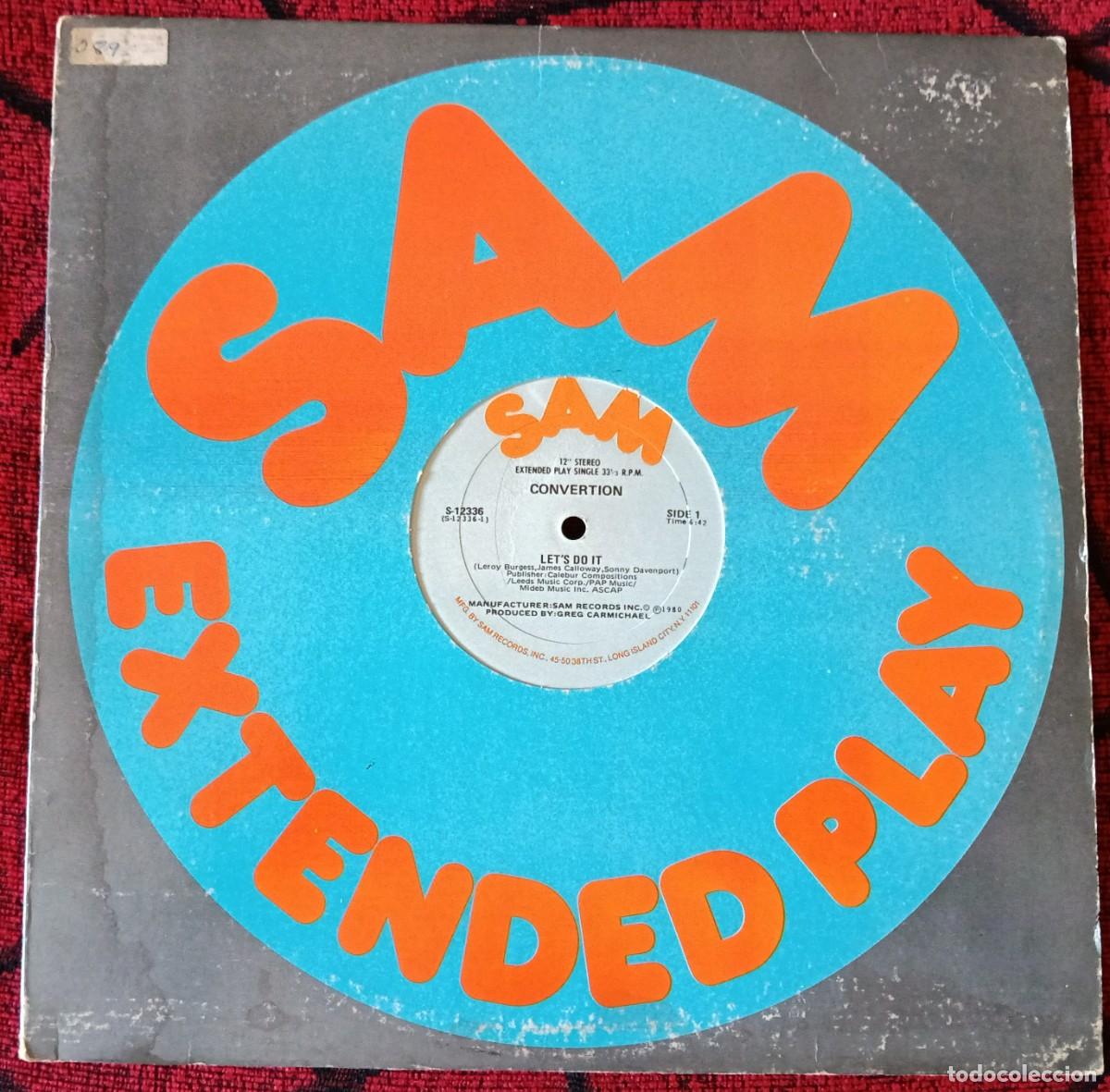 Discos de vinilo: CONVERTION / FOUR FLIGHTS *Let's Do It / All I Want Is You* MAXI SINGLE VINILO 1980 USA
