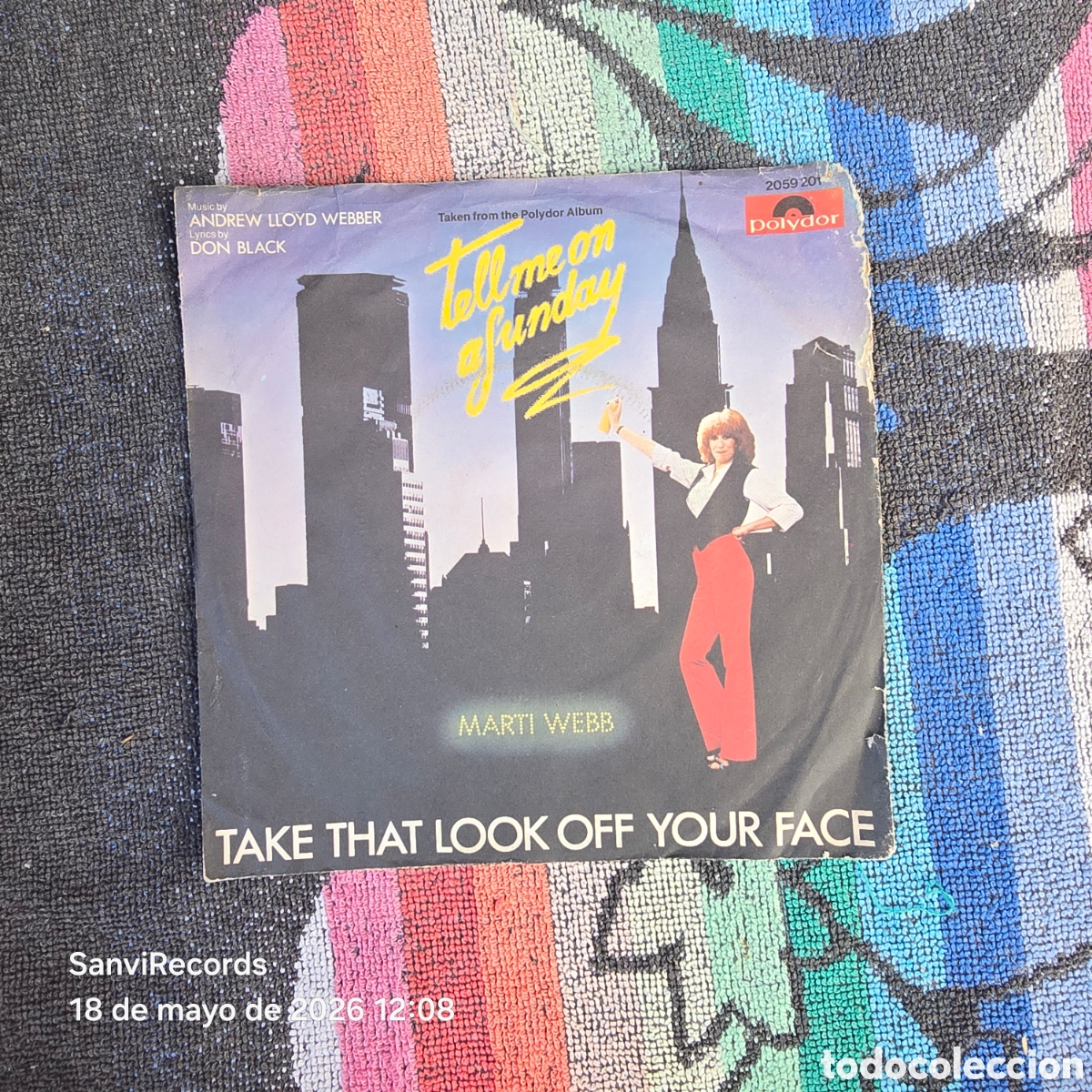 Discos de vinilo: [SINGLE] MARTI WEBB: TAKE THAT LOOK OFF YOUR FACE - SHELDON BLOOM (POLYDOR) (1980)