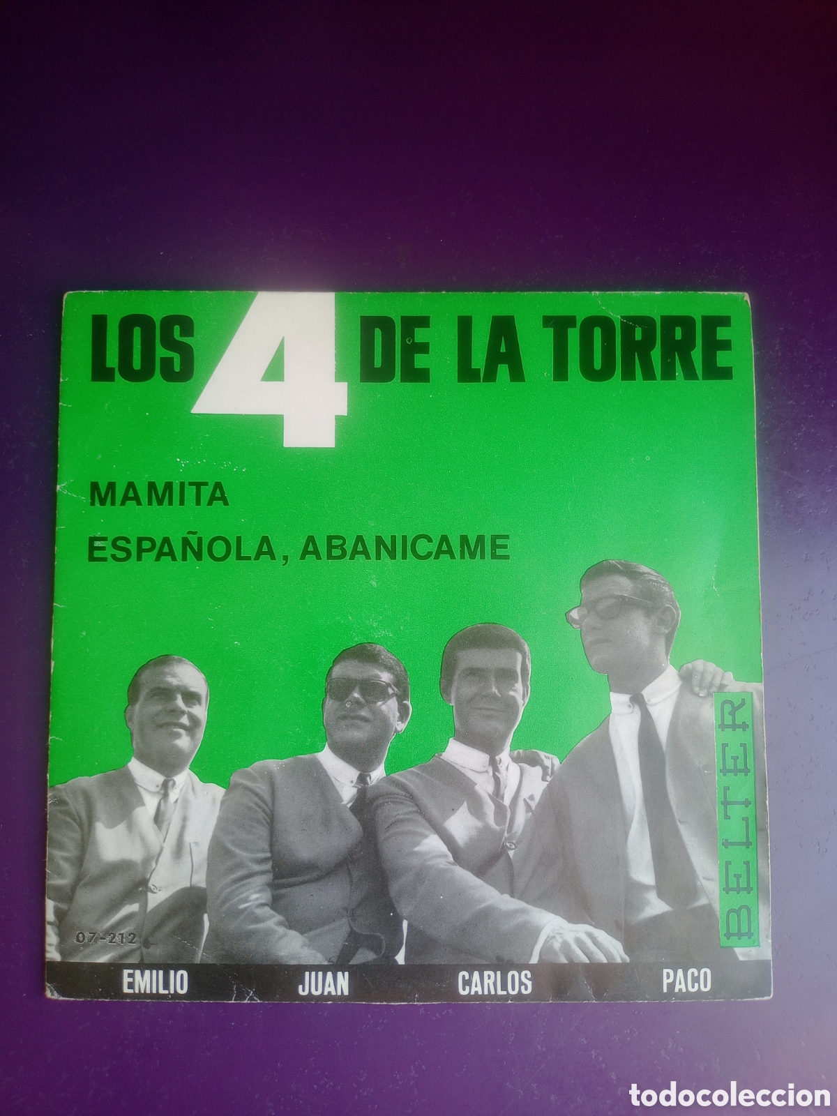 Discos de vinilo: LOS 4 DE LA TORRE Sg BELTER 1965 mamita/ espa&ntilde;ola abanicame - POP VERANO