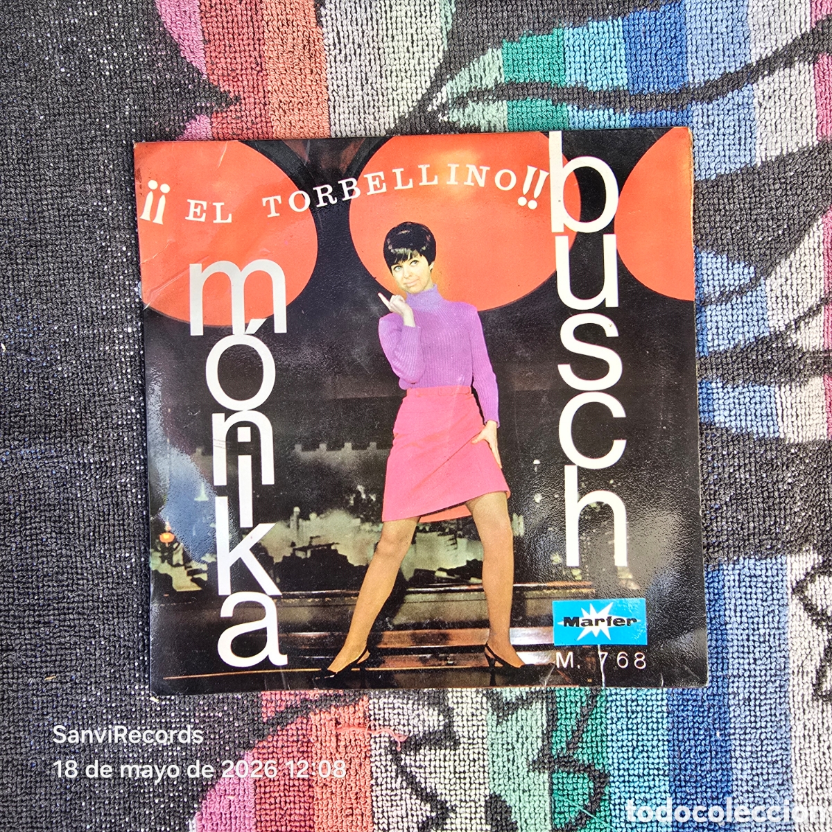 Discos de vinilo: [EP] MONIKA BUSCH: &iexcl;&iexcl;EL TORBELLINO!! (MARFER) (1968)