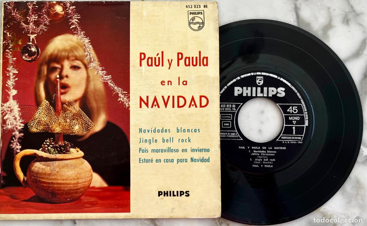 Discos de vinilo: PAUL Y PAULA. EN LA NAVIDAD. NAVIDADES BLANCAS + 3 TEMAS. EP ORIGINAL ESPA&Ntilde;A 1963