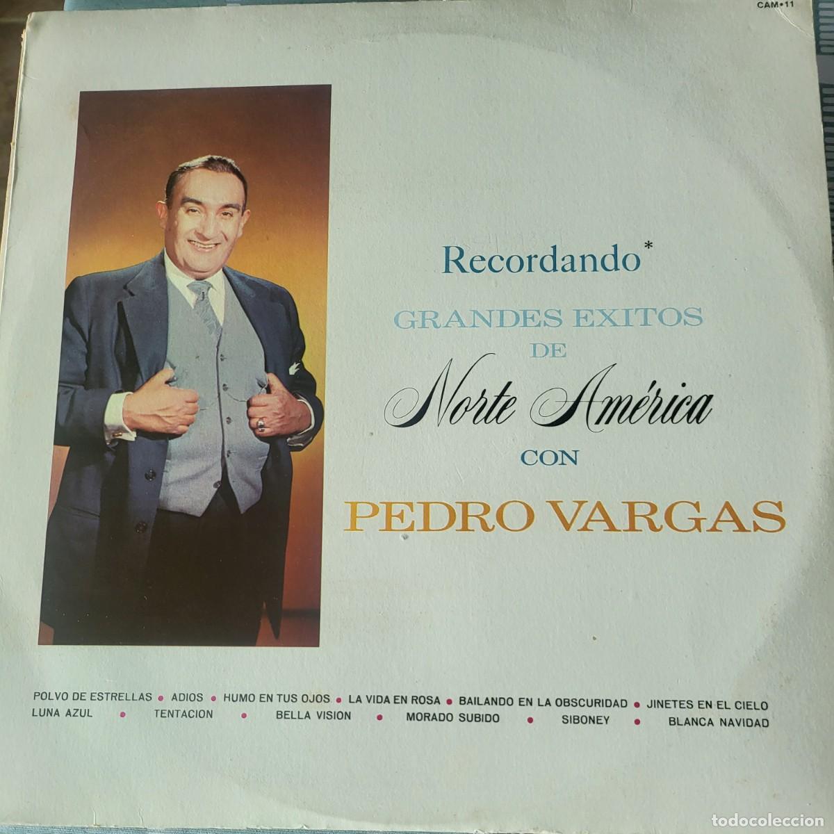 Discos de vinilo: Pedro Vargas Lp sello RCA Camden editado M&eacute;xico a&ntilde;o 1961...