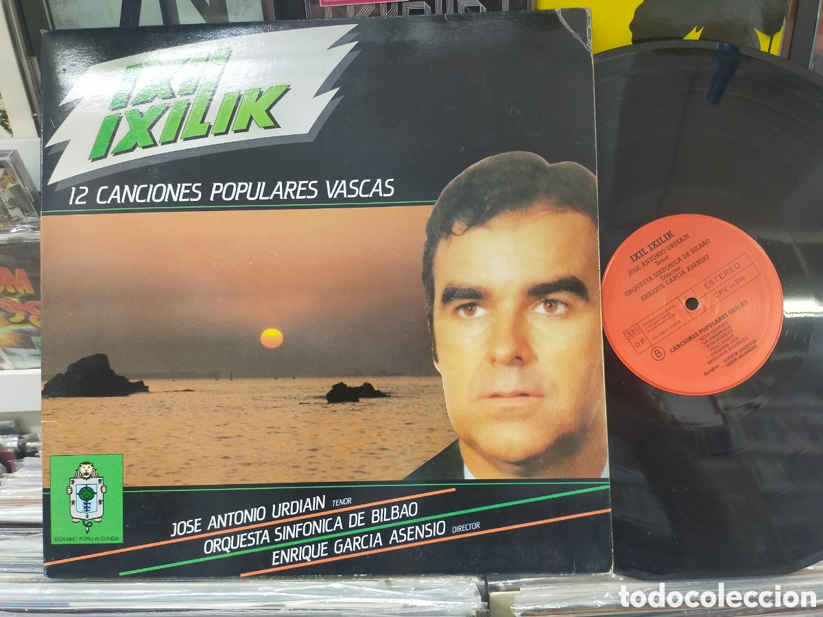 Discos de vinilo: Ixil ixilik lp 12 canciones populares vascas carpeta doble 1986