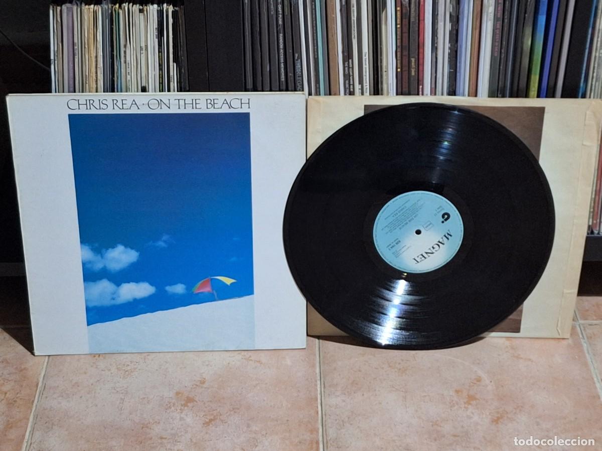 Discos de vinilo: Chris Rea &lrm;&ndash; On The Beach LP Magnet &lrm;&ndash; 829 194-1 ESPA&Ntilde;A