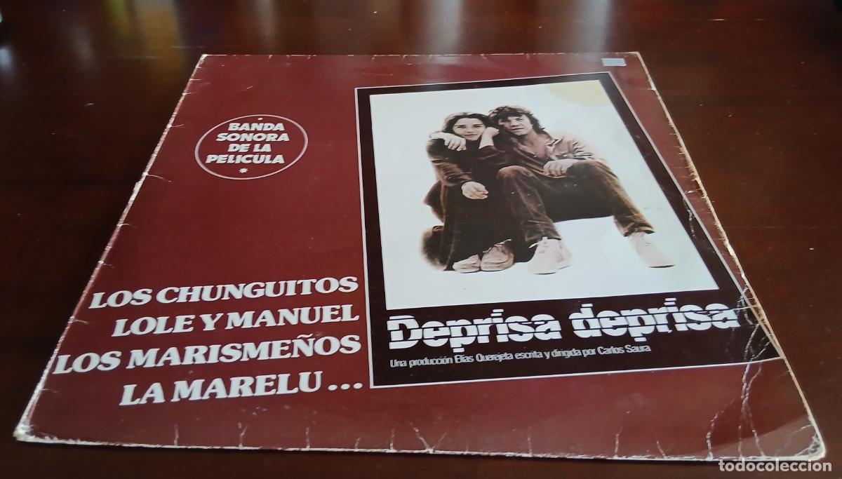 Discos de vinilo: DEPRISA DEPRISA - BSO - LP - 1981 - LOS CHUNGUITOS - LOLE Y MANUEL - LA MARELU