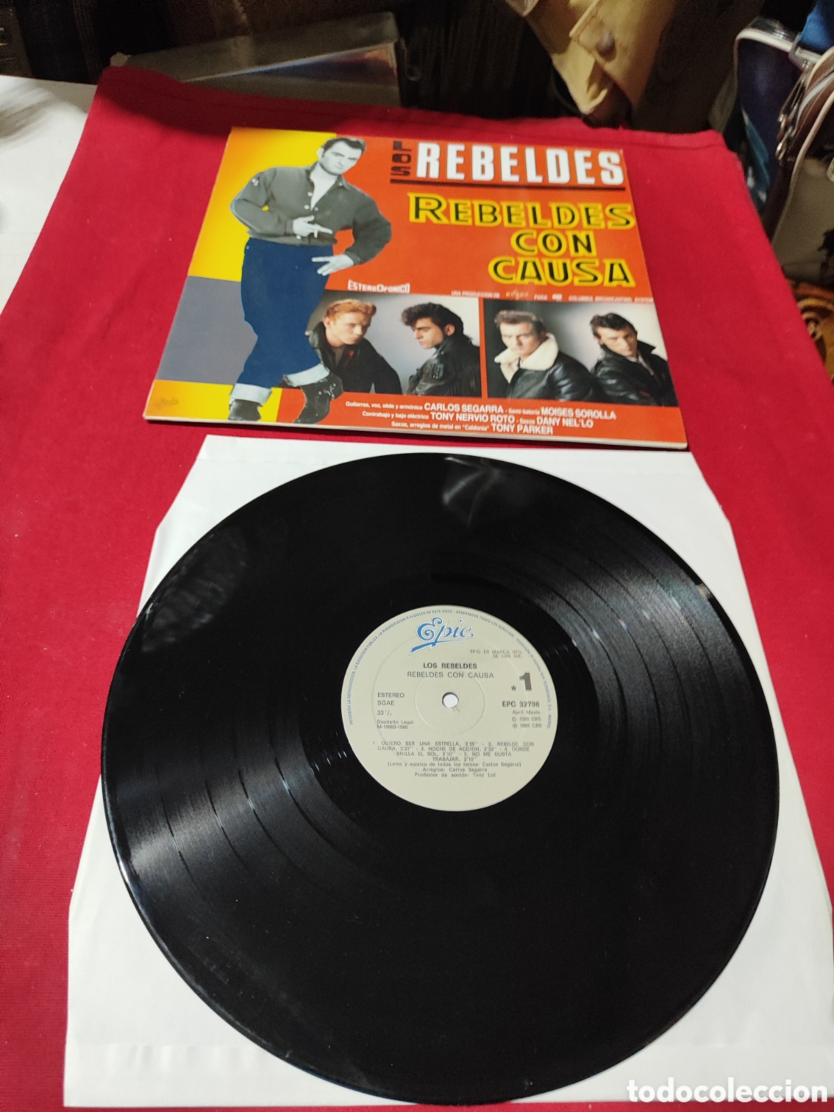 Discos de vinilo: Los Rebeldes Rebeldes con causa 1985