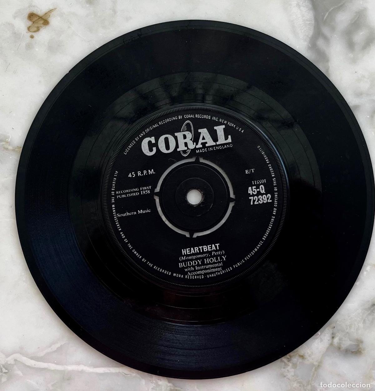 Discos de vinilo: BUDDY HOLLY. HEARTBEAT / EVERYDAY. SINGLE ORIGINAL UK 1957