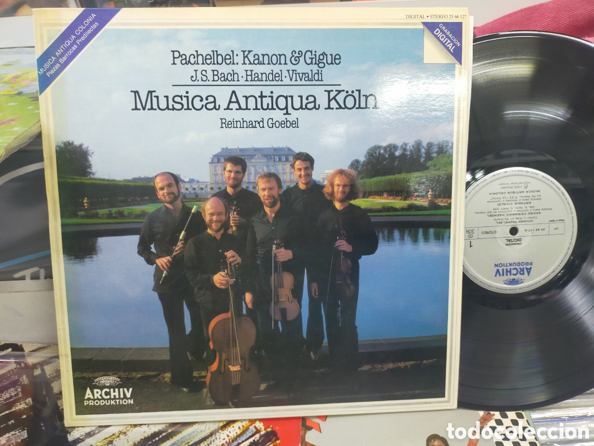 Discos de vinilo: PACHELBEL; KANON & GIGUE lp J.S. BACH - HANDEL - VIVALDI - MUSICA ANTIQUA KOLN Espa&ntilde;a 1984