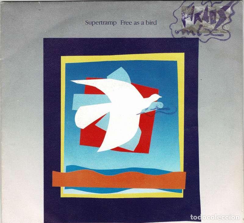 Discos de vinilo: Supertramp - Free As A Bird. Single - Foto 1