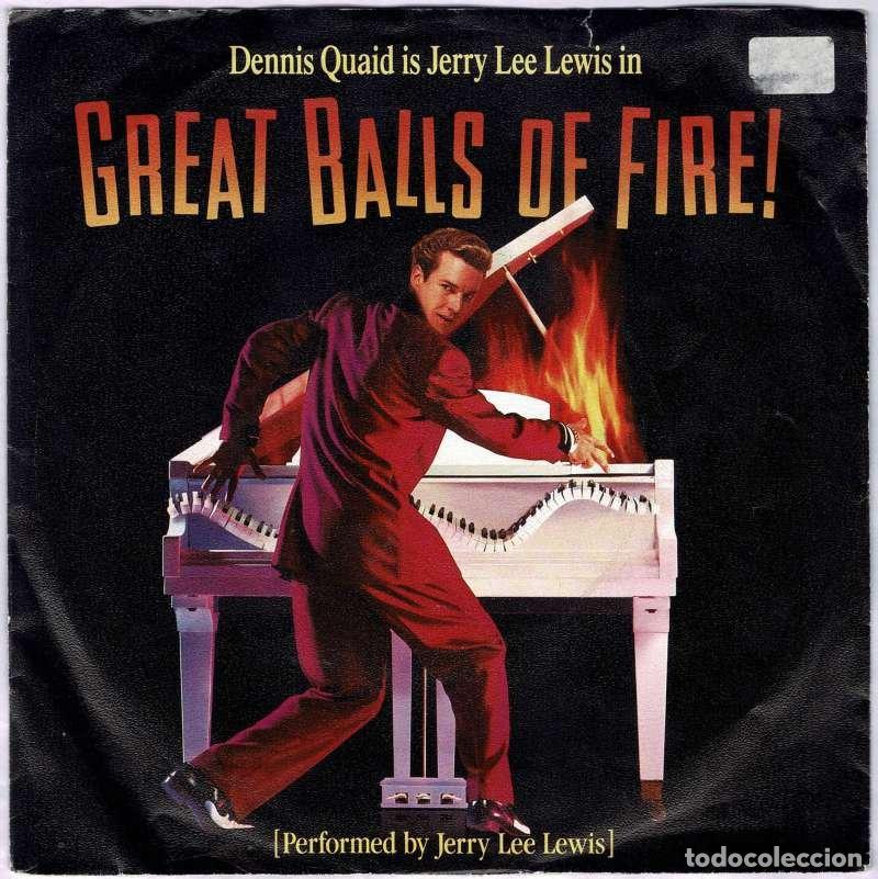 Discos de vinilo: Jerry Lee Lewis - Great Balls of Fire. Single