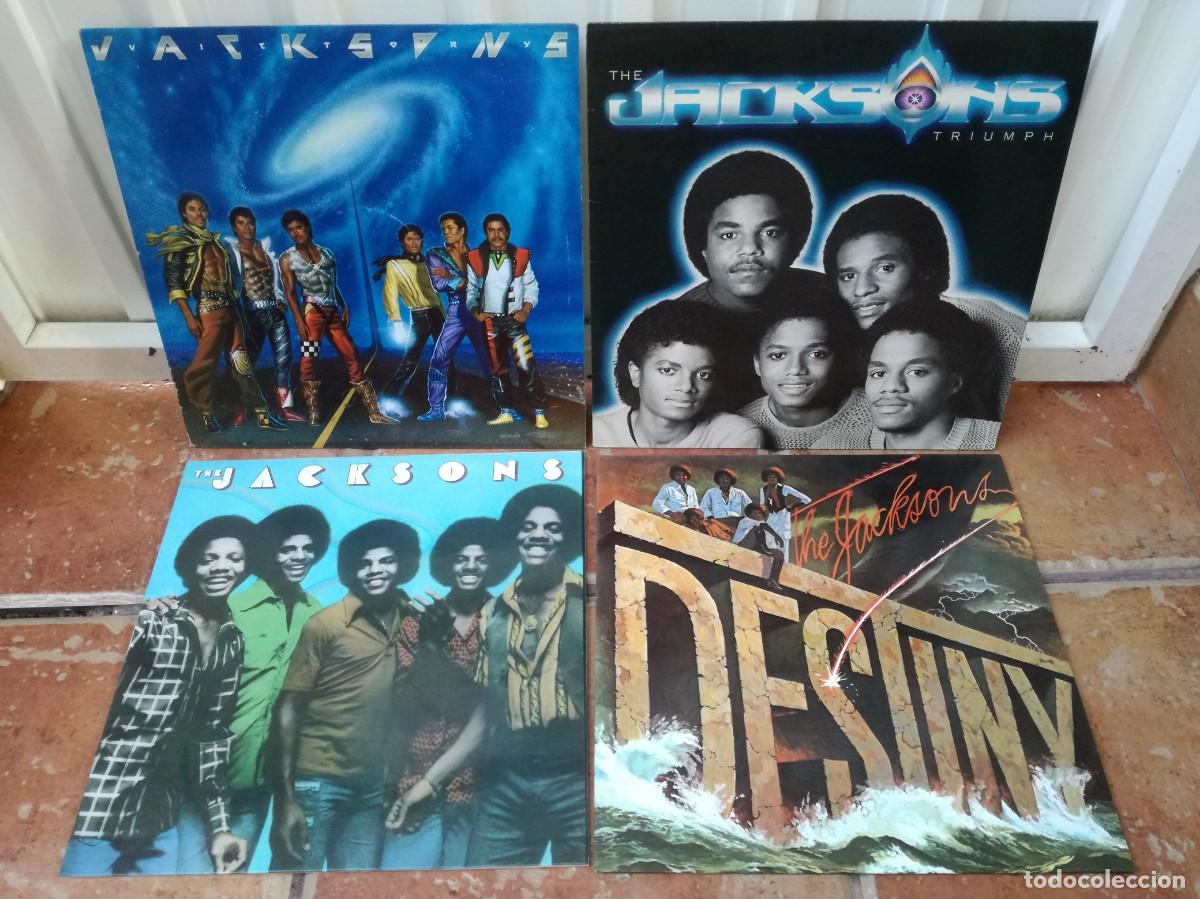 Discos de vinilo: LOTE DE 4 LPs DE THE JACKSONS-EDICIONES ESPA&Ntilde;OLAS-VINILOS EN MUY BUEN ESTADO