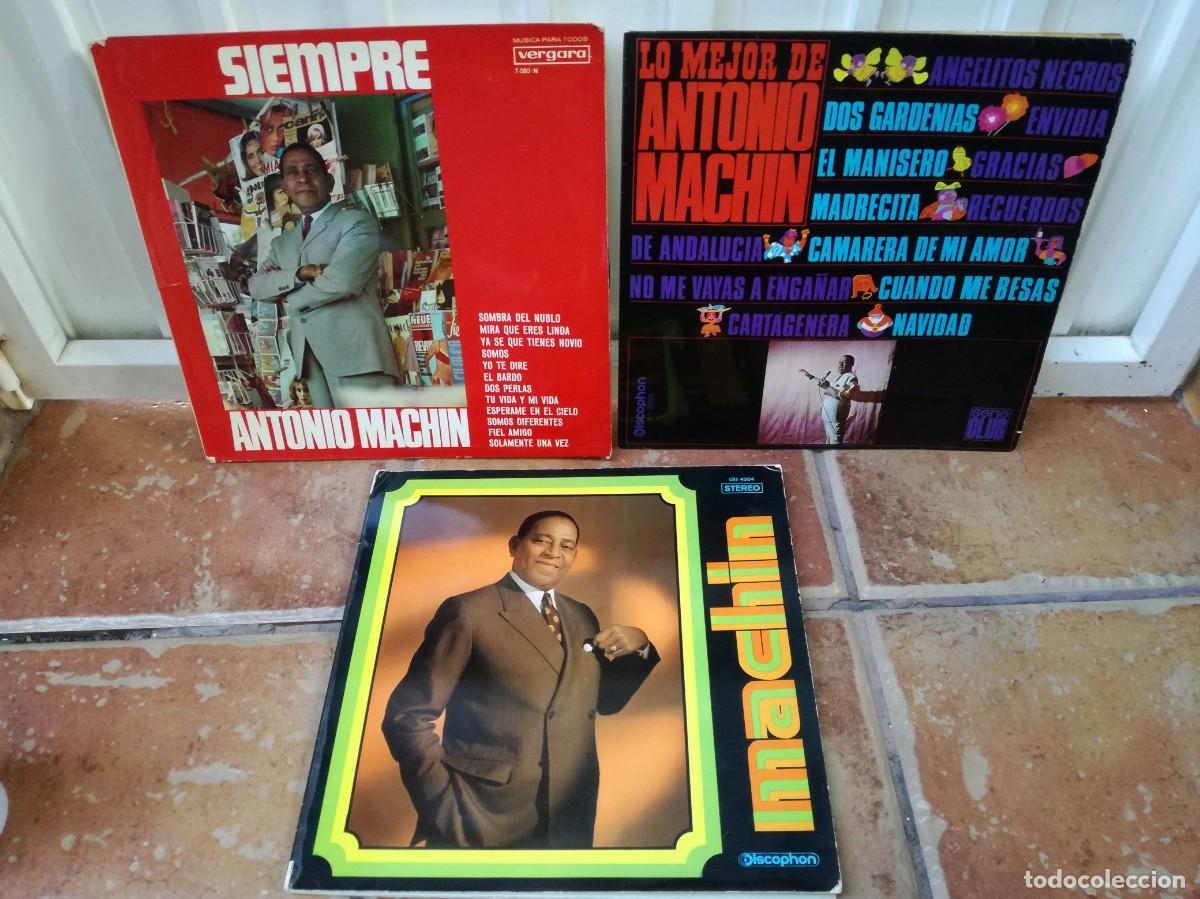 Discos de vinilo: LOTE DE 3 LPs DE ANTONIO MACHIN