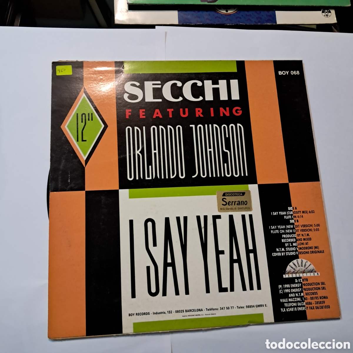 Discos de vinilo: Secchi, Featuring, Orlando Johnson, Isay Yeah