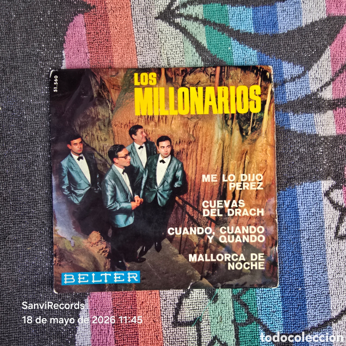 Discos de vinilo: [EP] LOS MILLONARIOS: ME LO DIJO PEREZ - CUEVAS DEL DRACH... (BELTER) (1965)