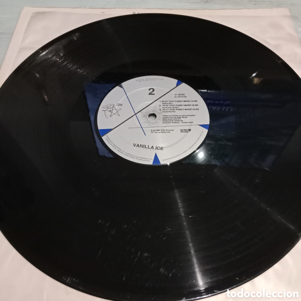 Discos de vinilo: VANILLA ICE - ICE ICE BABY - MAXI-SINGLE 12&rdquo; - Foto 3
