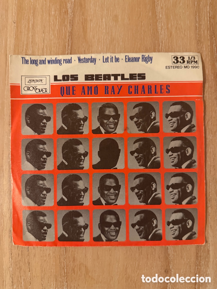 Discos de vinilo: Ray Charles &ndash; Los Beatles Que Am&oacute; Ray Charles EP 7&rdquo; Espa&ntilde;a MO 1990