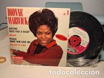 Discos de vinilo: EP DIONE WARWICK : ANYONE WHO HAD A HEART + 3