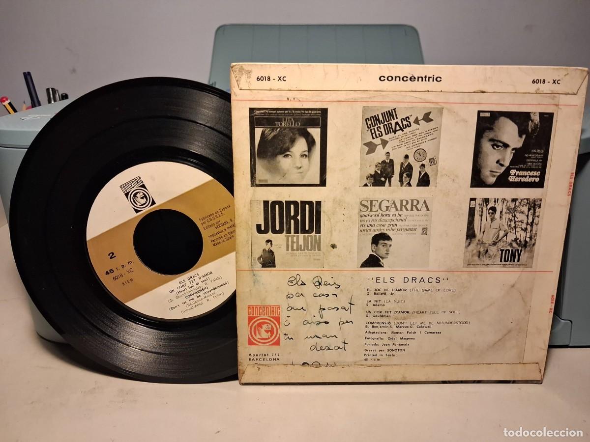 Discos de vinilo: EP ELS DRACS : EL JOC DE L&acute;AMOR + 3 - Foto 2