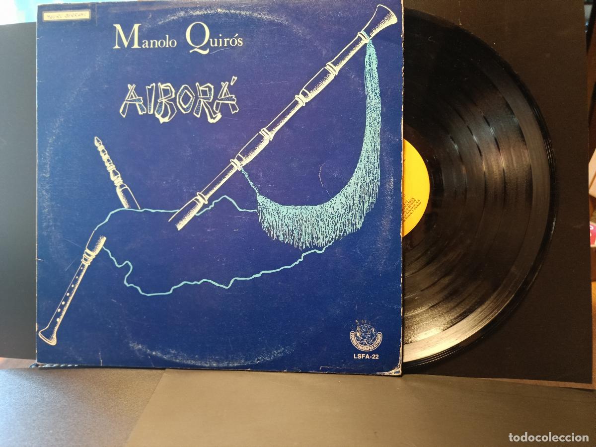 Discos de vinilo: LP MANOLO QUIROS ALBOR&Aacute; FOLK GAITA ASTURIAS PEPETO