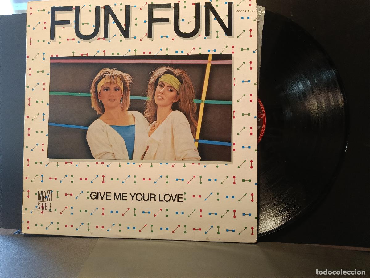 Discos de vinilo: FUN FUN ( MAXI ) GIVE ME YOUR LOVE +2 TRACKS A&Ntilde;O 1985 PEPETO