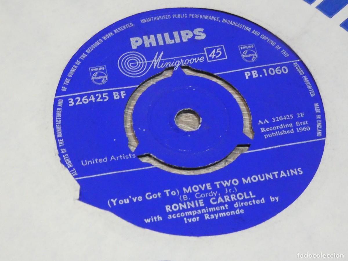 Disques de vinyle: ARKANSAS1980 LOTT708 VINILO 7 PULGADAS PROCEDE UK A&Ntilde;OS 60 ESTADO CORRECTO - RONNIE CARROLL