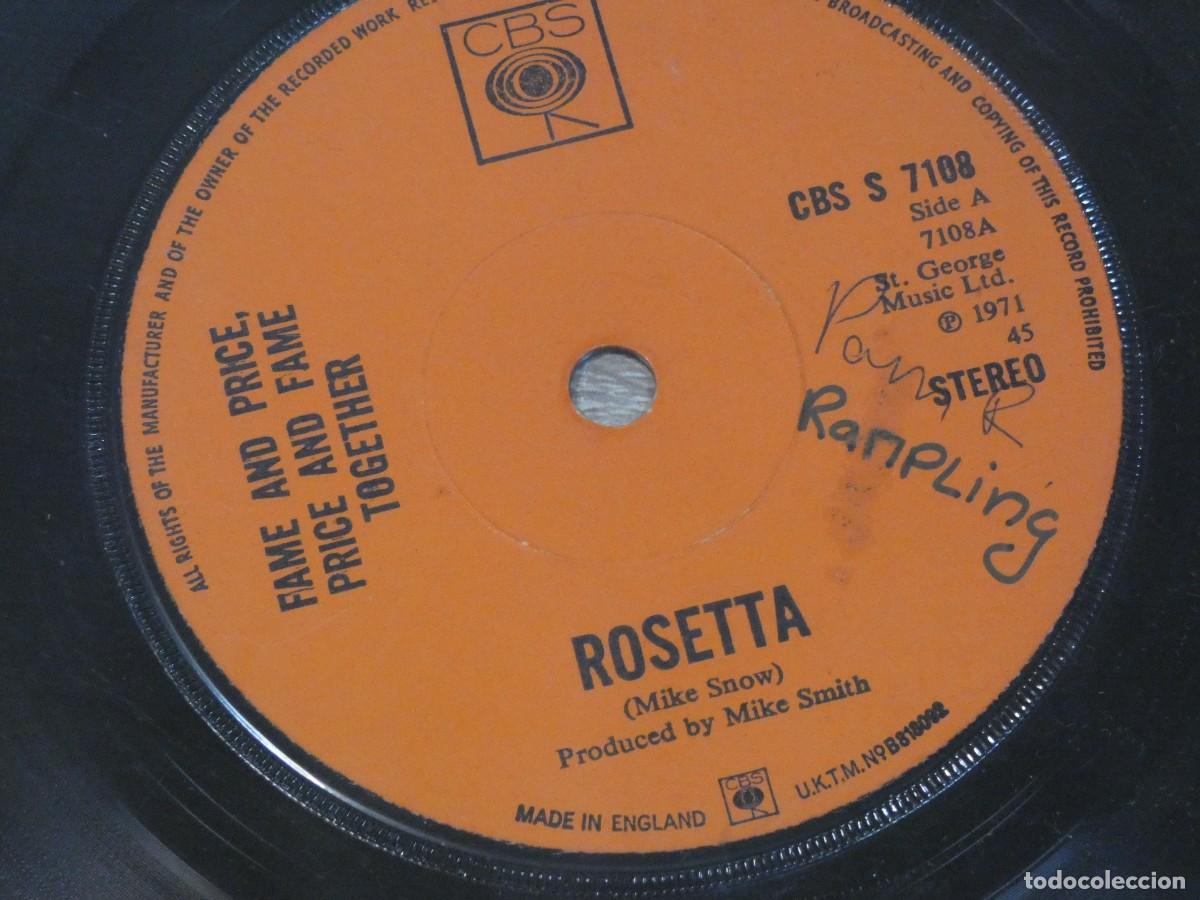 Disques de vinyle: ARKANSAS1980 LOTT708 VINILO 7 PULGADAS PROCEDE UK A&Ntilde;OS 60 ESTADO CORRECTO - ROSETTA