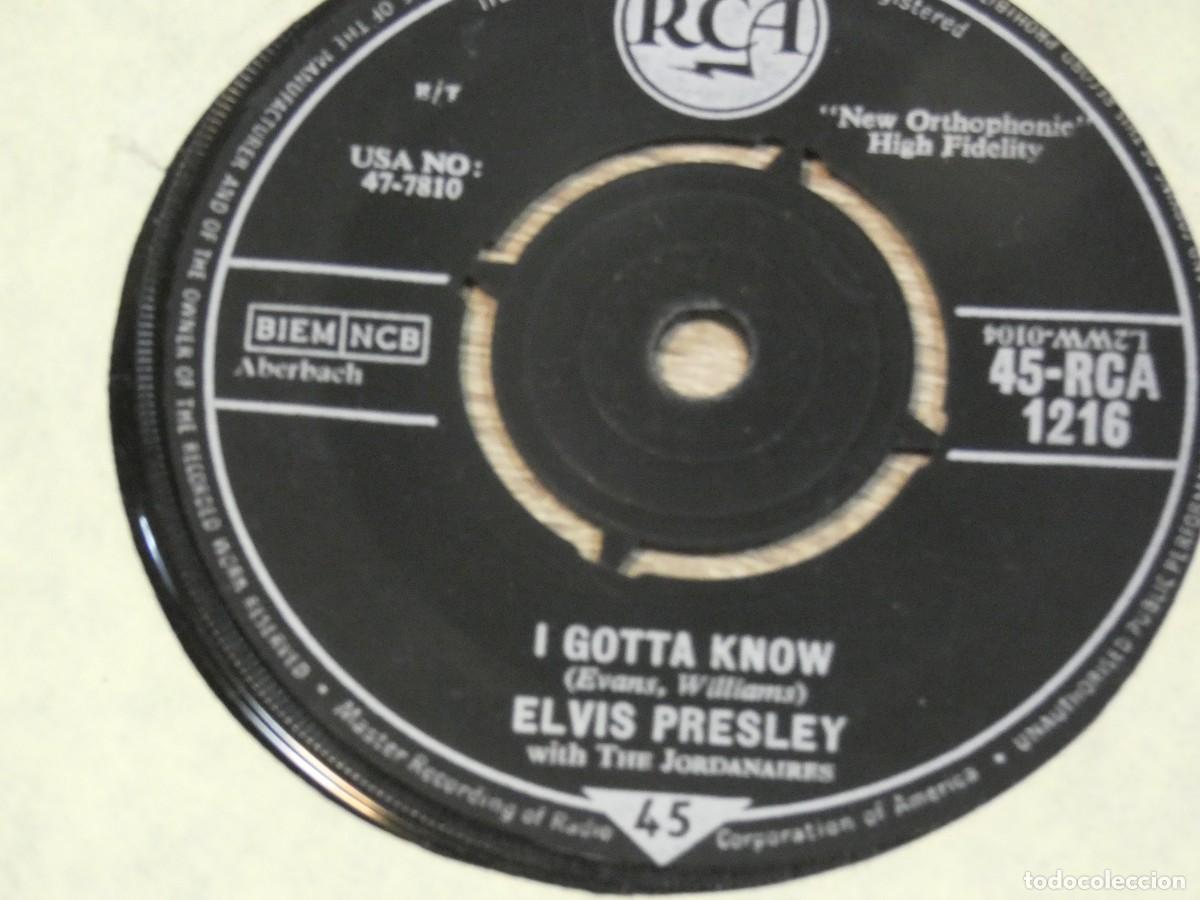 Vinyl records: ARKANSAS1980 LOTT708 VINILO 7 PULGADAS PROCEDE UK A&Ntilde;OS 60 ESTADO CORRECTO - ELVIS PRESLEY