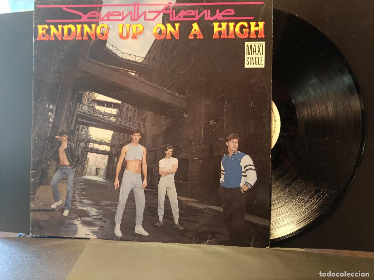 Discos de vinilo: SEVENTH AVENUE.-ENDING UP ON A HIGH MAXI 1985 PEPETO