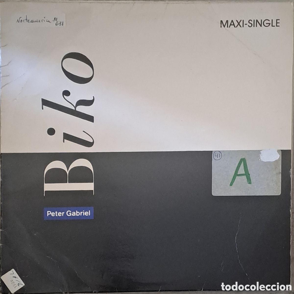 Discos de vinilo: Peter Gabriel Biko Charisma ​1987 (F-609 510) Espa&ntilde;a Maxi single G&eacute;nero: Rock, Art Rock