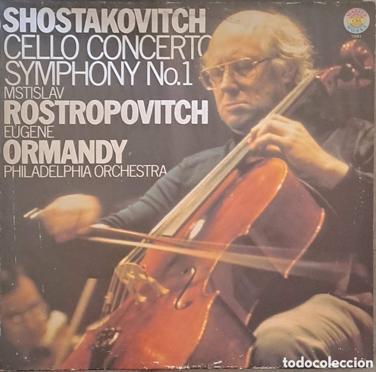 Discos de vinilo: Mstislav Rostropovich, Philadelphia Orchestra, Eugene Ormandy Shostakovitch: Cello Concerto No.