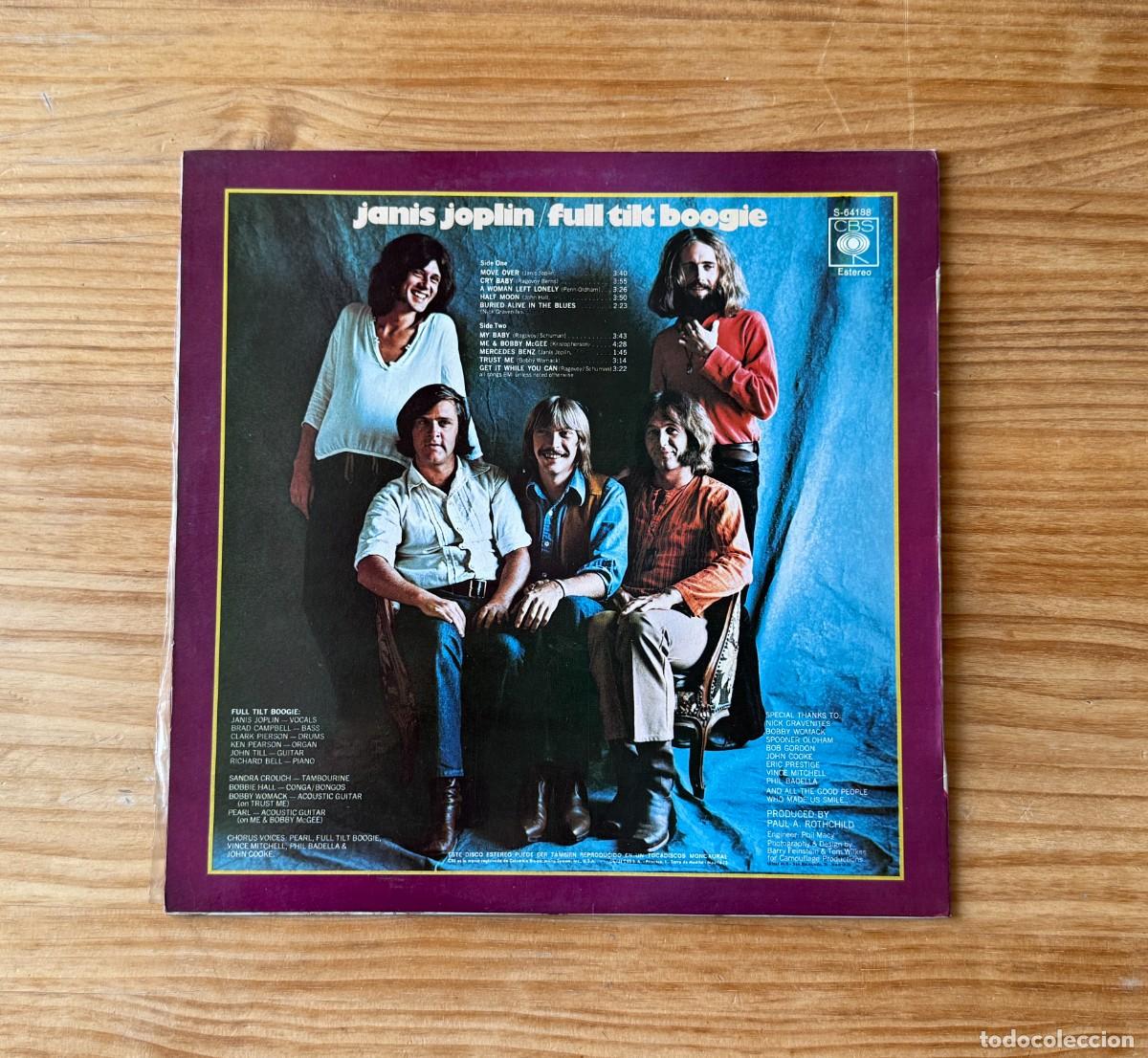 Discos de vinilo: Janis Joplin &lrm;&ndash; Pearl. Spain 1971 - Foto 2