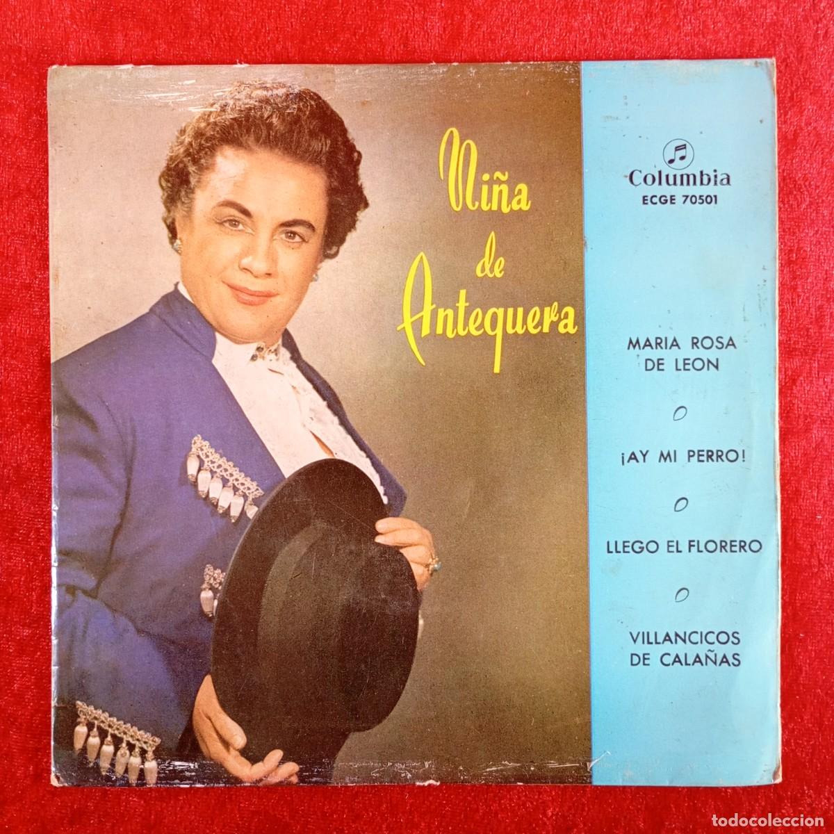 Discos de vinilo: NI&Ntilde;A DE ANTEQUERA - MARIA ROSA DE LEON, &iexcl;AY MI PERRO!... - ECGE 70501 - SINGLE - DISCO VINILO / 4317