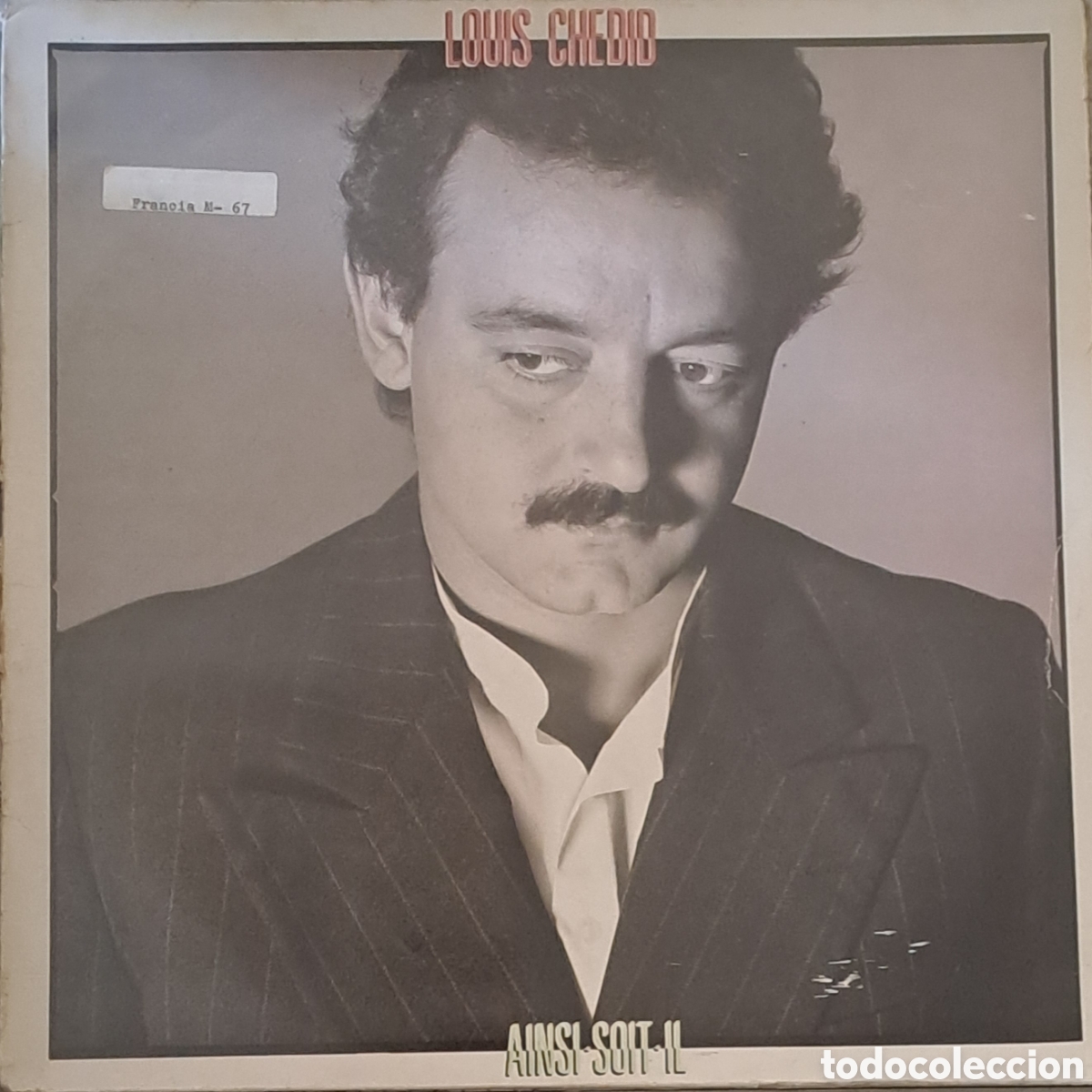 Discos de vinilo: Louis Chedid Ainsi Soit-Il CBS 1982 (S 85357) Espa&ntilde;a LP, &Aacute;lbum (Promocional) Z.2