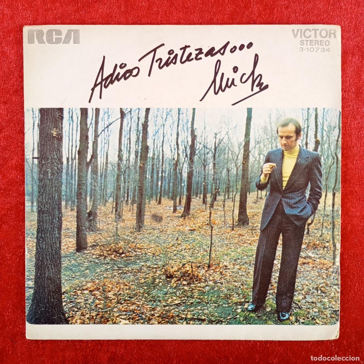 Discos de vinilo: MICKY - ADIOS TRISTEZA, BESOS - 3-10734 - SINGLE - DISCO VINILO / 4350