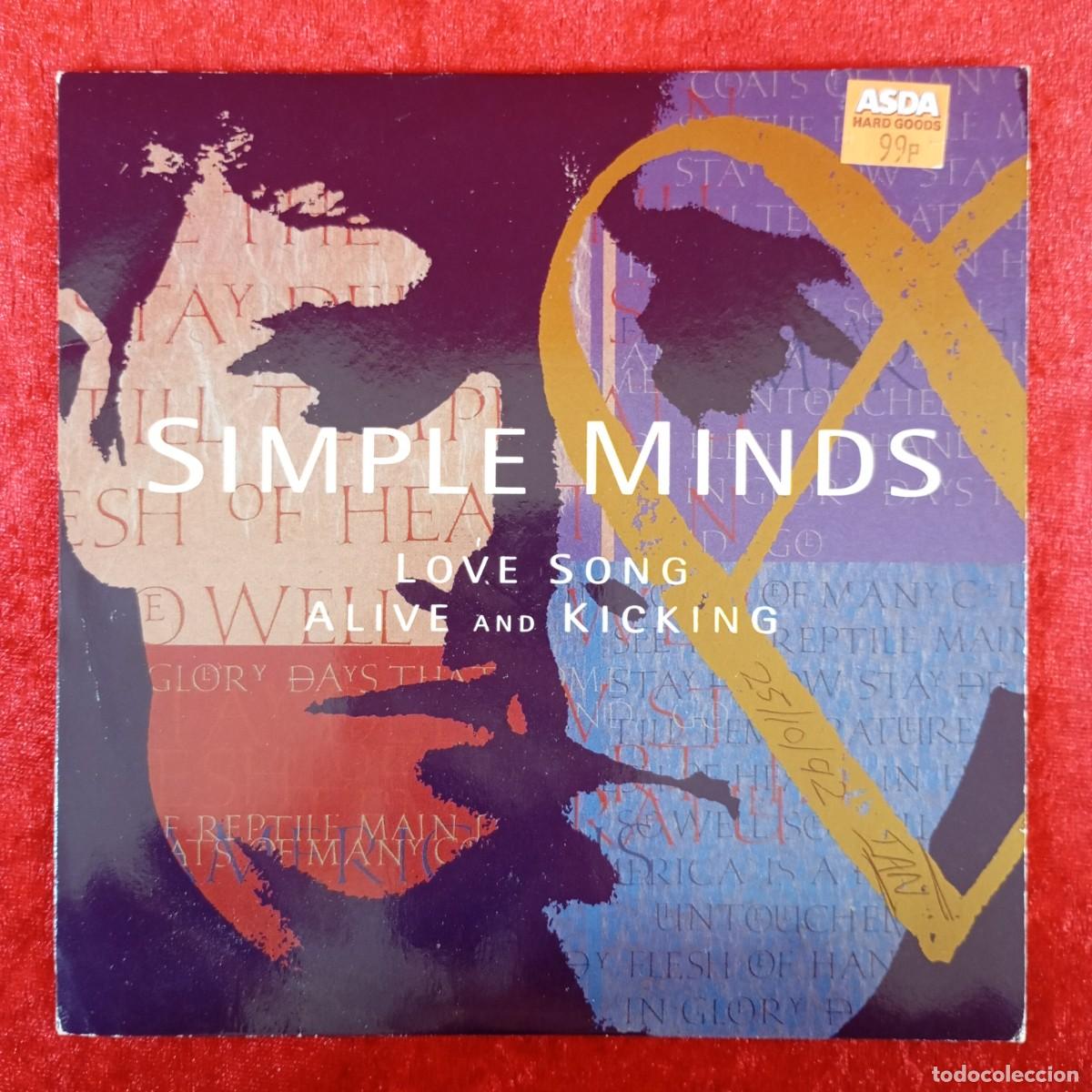 Discos de vinilo: SIMPLE MINDS - LOVE SONG, ALIVE AND KICKING - VS 1440AA - SINGLE - DISCO VINILO / 4353