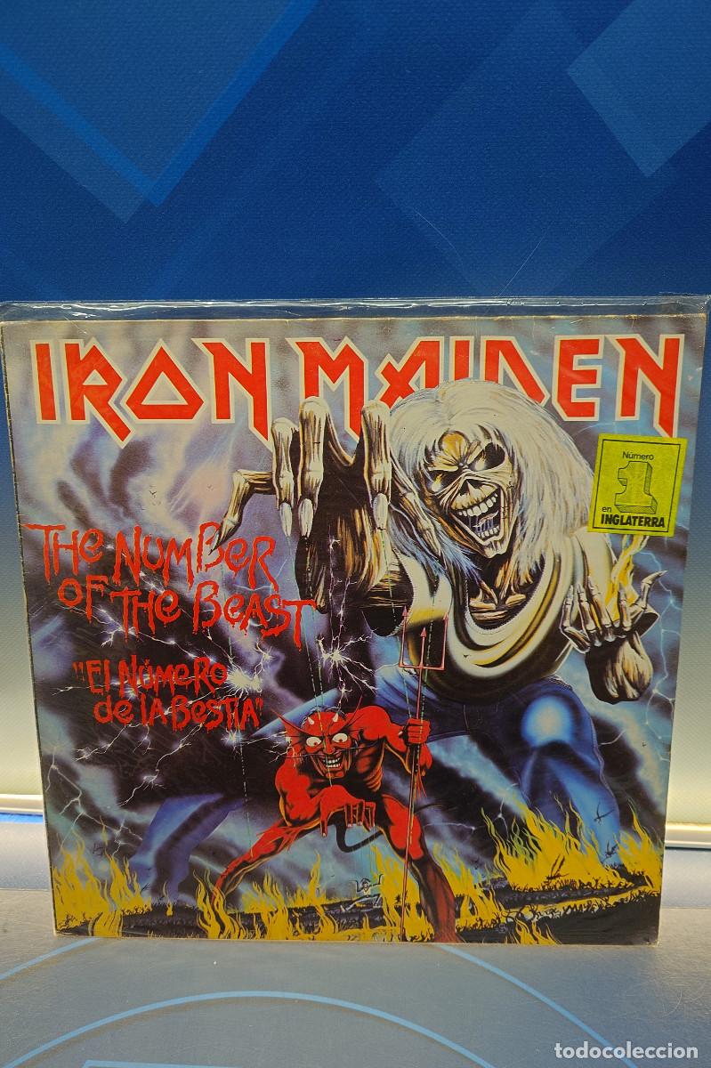 Discos de vinilo: disco LP vinilo Iron Maiden &ndash; The Number Of The Beast &rdquo;El N&uacute;mero De La Bestia&rdquo; EMI LP, Album 1982
