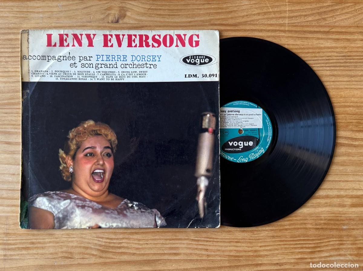 Disques de vinyle: Leny Eversong, Pierre Dorsey et son frand orchestre. France 1959