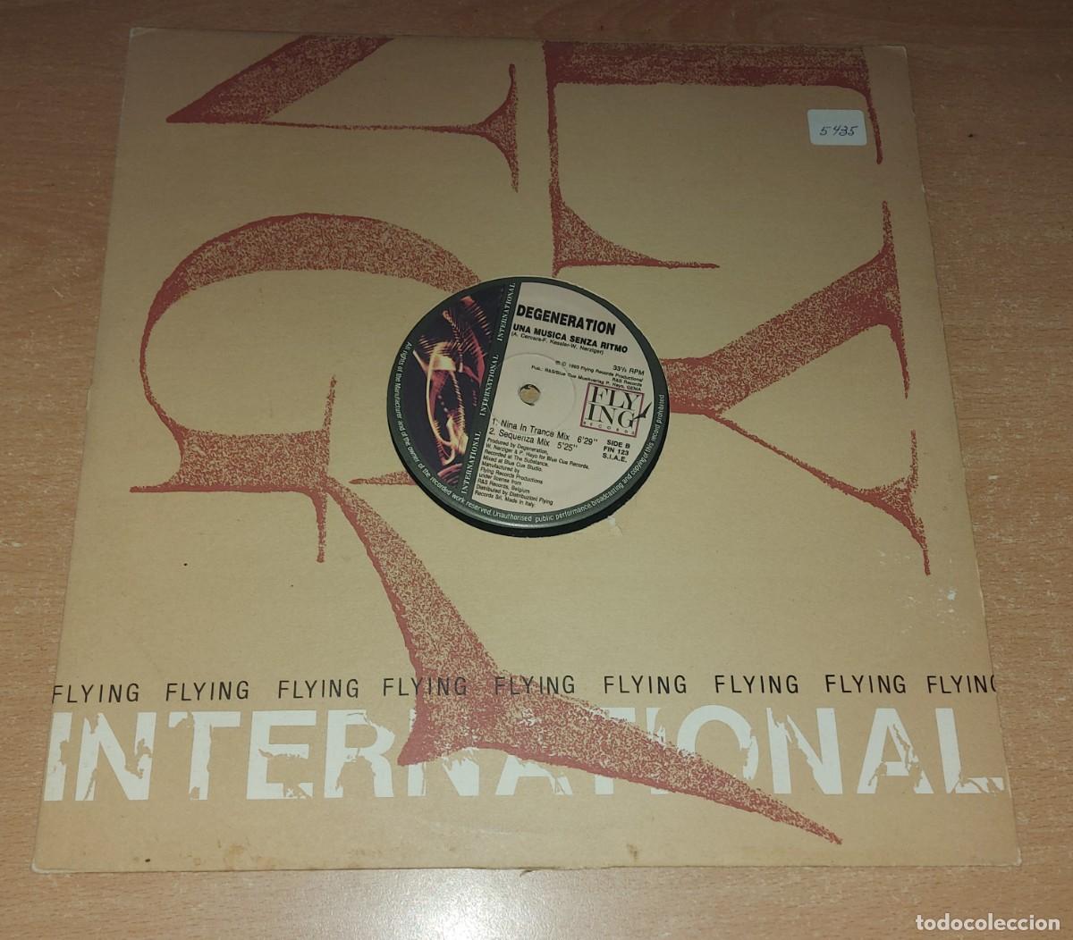 Discos de vinilo: Lp maxi Degeneration Una Musica Senza Ritmo a&ntilde;o 1993 trance