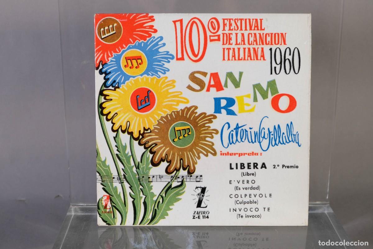 Discos de vinilo: DISCO VINILO EP - 10&ordm; FESTIVAL DE LA CANCION ITALIANA 1960