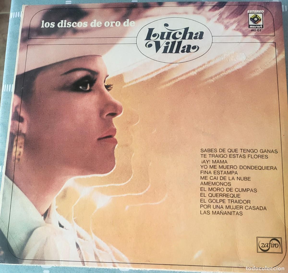 Discos de vinilo: Lucha Villa Lp sello Zafiro-Musart editado en Espa&ntilde;a a&ntilde;o 1974......