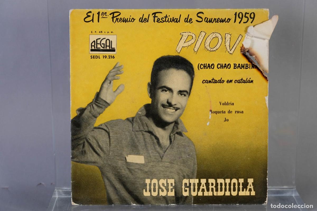 Discos de vinilo: DISCO VINILO EP - PIOVE CHAO CHAO BAMBINO CANTADO EN CATAL&Aacute;N, JOSE GUARDIOLA
